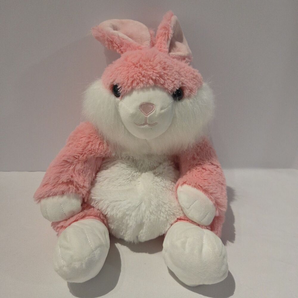 Critter Collection Pink Bunny Rabbit Backpack Plush Toy